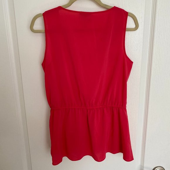 Spense Peplum Pink Top Size M - Picture 3 of 3
